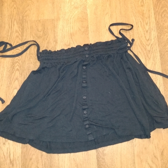 Drawstring waist mini skirt - Picture 1 of 3